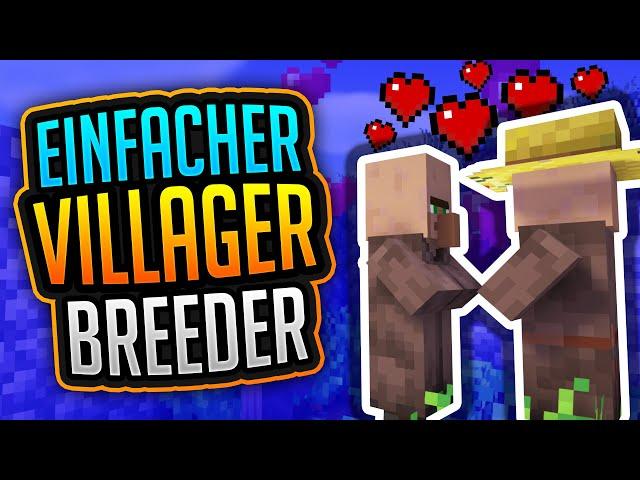 ️ Villager vermehren (Tutorial)  Einfacher Villager Breeder  ErikOnHisPeriod