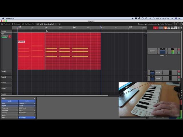 10 Waveform Quickstart - MIDI Recording