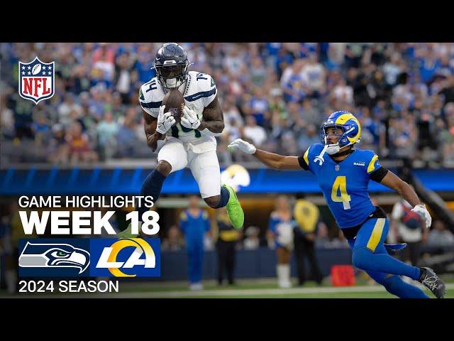 Seattle Seahawks vs. Los Angeles Rams Game Highlights | NFL 2024 Season Week 18