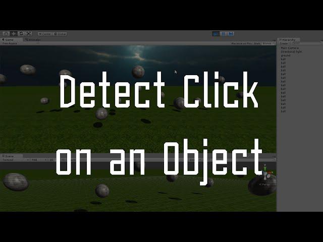 Unity3D How to : Detect Mouse Click on an Object