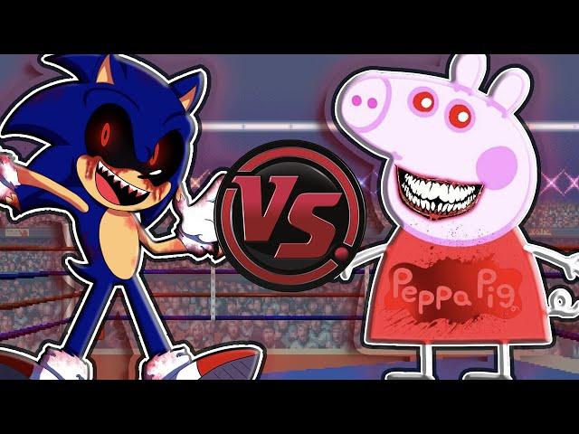 SONIC.EXE vs PEPPA PIG.EXE! (Halloween Sonic the Hedgehog Cartoon Rap Battle) | CARTOON RAP ATTACK