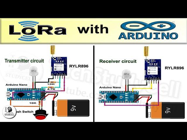 How to use LoRa with Arduino | LoRa Tutorial with Circuit Code and AT commands | Reyax RYLR896