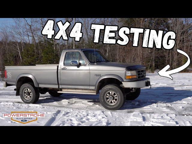 7.3L PowerStroke Diesel F-350 Build Series - Ep2 4x4 Testing + Diesel Leak Repair