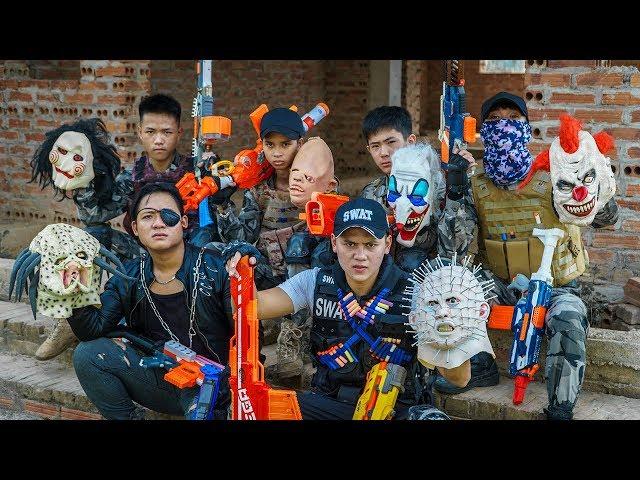 LTT Films : Special Forces Silver Flash Nerf Guns Fight Crime Group Tiger Mask Bandits