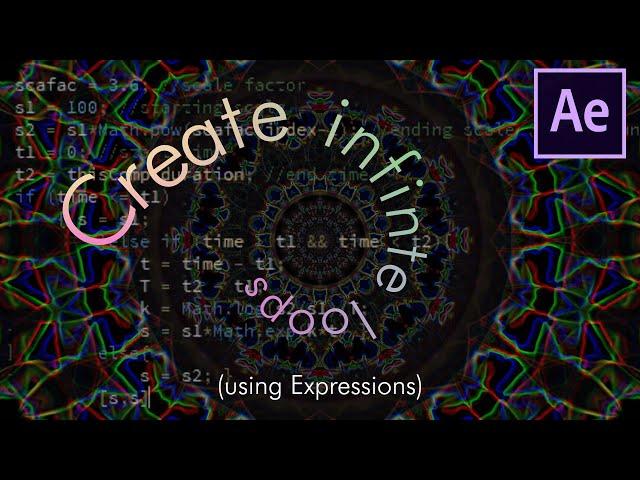 Create BEAUTIFUL Psychedelic Infinite Loops using Expressions | After Effects Tutorial