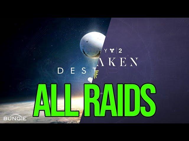 Every Destiny 1 & Destiny 2 Raid Back-To-Back, In Order [Uncut Footage]