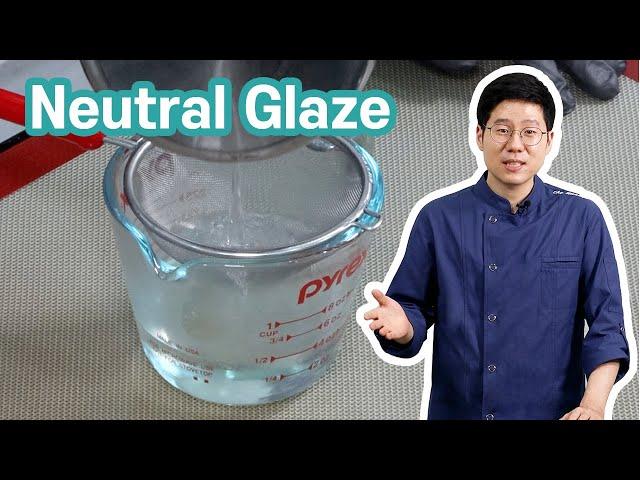 How to make a shiny glossy glaze | Neutral mirror glaze | Pastry 101