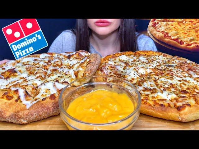 ASMR DOMINO’S CHEESE BURST PIZZA MUKBANG (No Talking) EATING SOUNDS