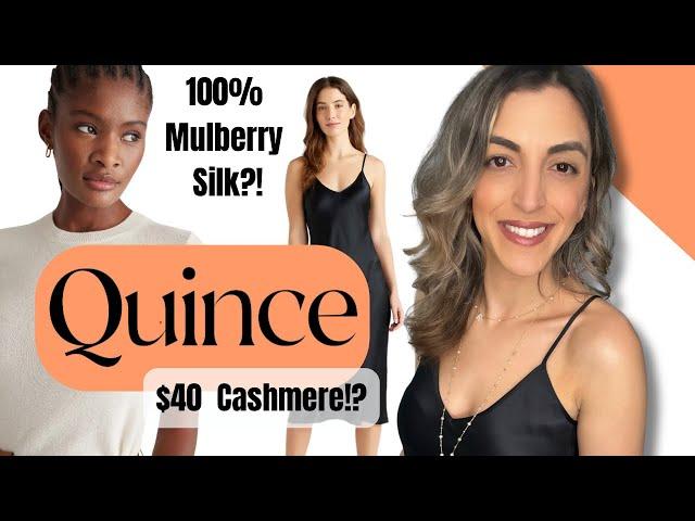 I tried QUINCE for the first time! I'm SHOCKED!