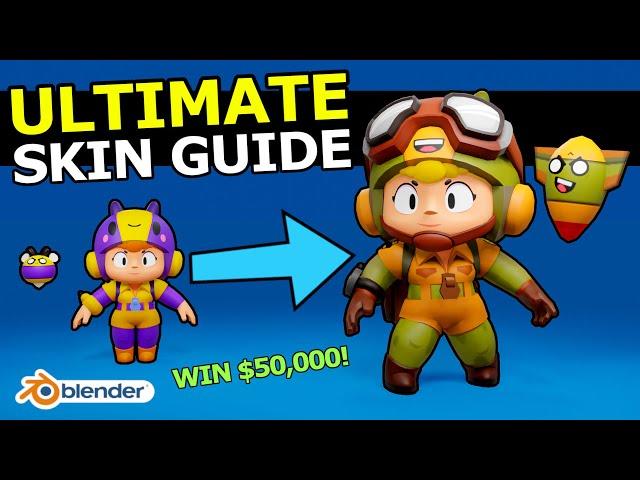 The ULTIMATE How to Make a BRAWL STARS SKIN Guide! #SupercellMake