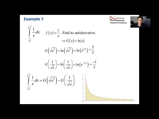 More Examples of Evaluating the Definite Integral Using the Fundamental Theorem of Calculus