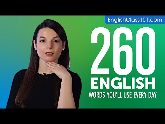 260 English Words You'll Use Every Day - Basic Vocabulary #66