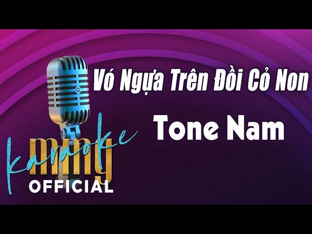 Vó Ngựa Trên Đồi Cỏ Non Karaoke (Tone Nam) | “Hát với MMG Band"