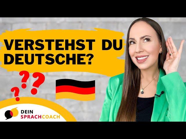 HÖRVERSTEHEN für Fortgeschrittene (B2 | C1 | C2 | Deutsch | Umgangssprache | Prüfungsvorbereitung)