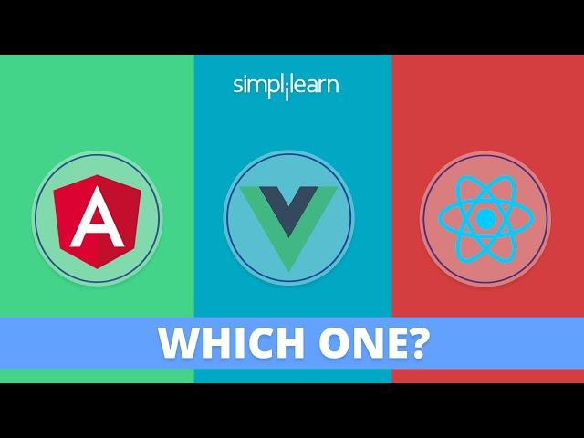 Angular vs React vs Vue [2020] | Which One Should You Choose? | JavaScript Frameworks | Simplilearn