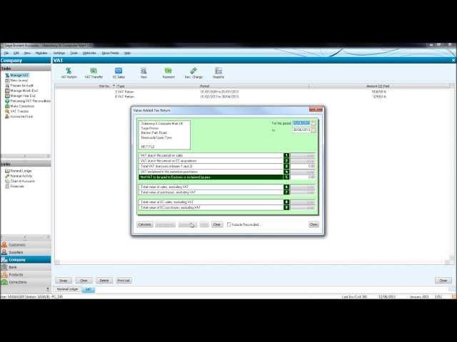 How to do a VAT Return on Sage - #4