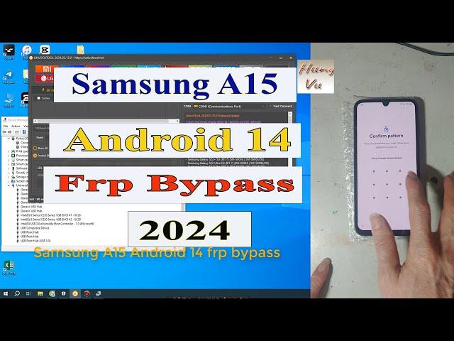 Samsung A15 Frp bypass Android 14 with Unlocktool Method 2024.