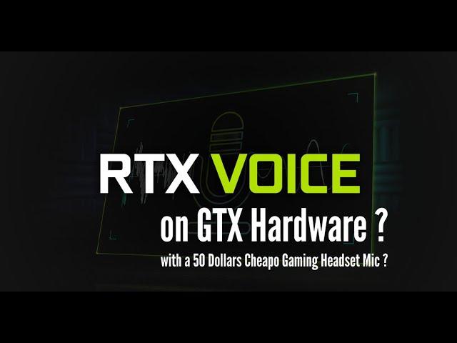 So i tried RTX Voice with my GTX 1650 Super | Benchmark | Testing