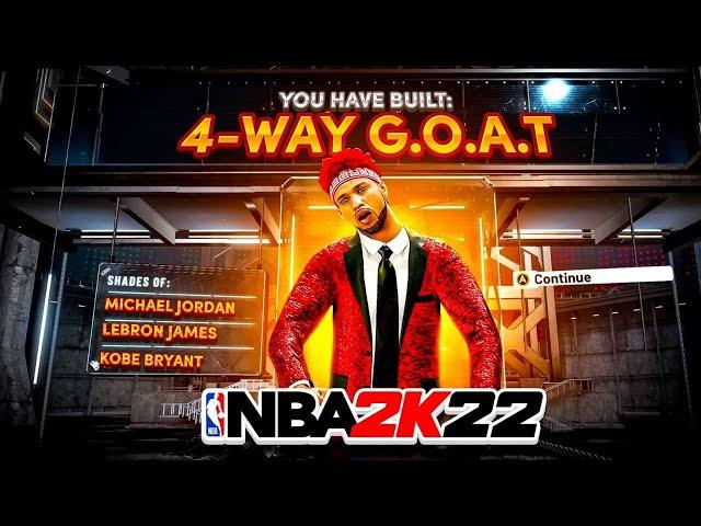 NEW "4-WAY GOAT" BUILD IS THE BEST BUILD ON NBA2K22 - THIS AWESOME ISO BUILD SHOULDNT EXIST!