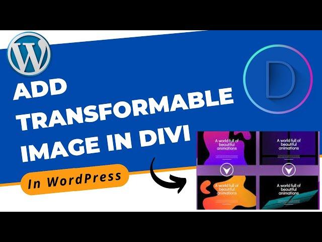 How to Add Transformable Image in Blog With Divi Builder in WordPress 2.0 | Divi Tutorial 2022