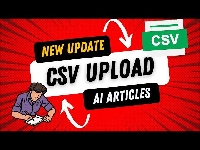 Bulk Generate AI Articles using CSV - Directly Push to Wordpress!