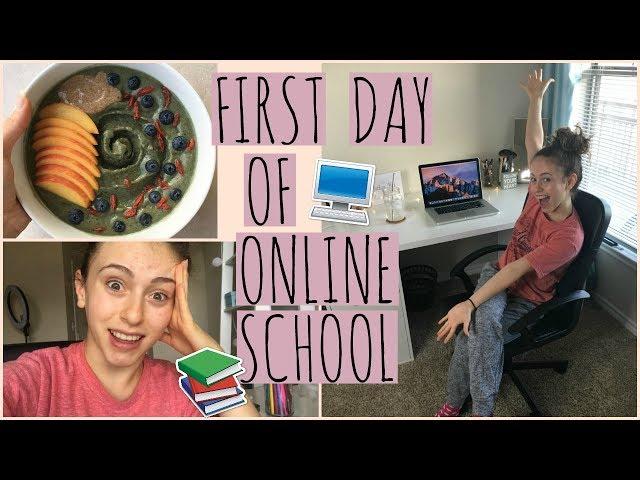 Vlog//My First Day of ONLINE HIGH SCHOOL!