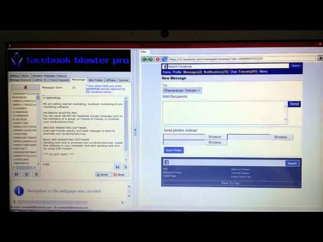 Facebook Blaster Pro