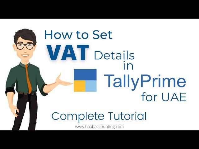 UAE VAT  Set up in Tally Prime | VAT in Tally Prime for UAE