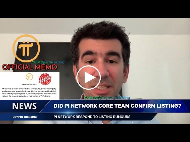 Pi Network core team responds to Listing rumours l debunks listing on exchanges l not listed