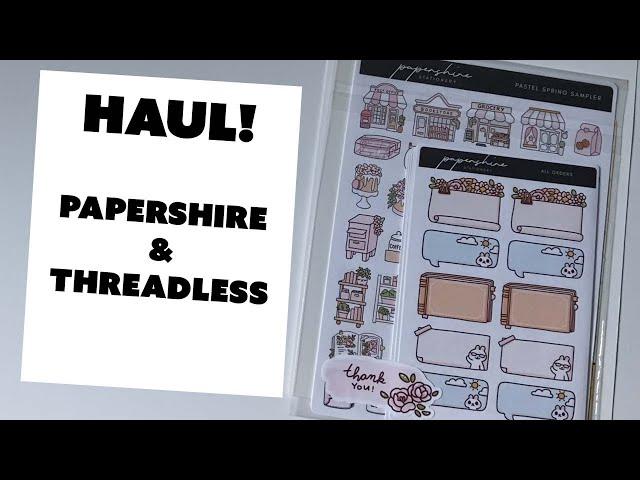 Haul: Threadless & PaperShire