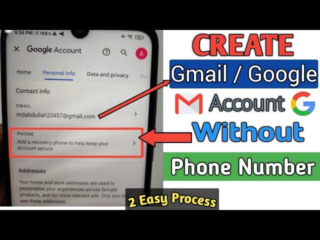 How to Create Gmail Account Without Phone Number 2024