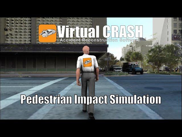 Virtual CRASH | Pedestrian Impact Simulation | Walking Pedestrian