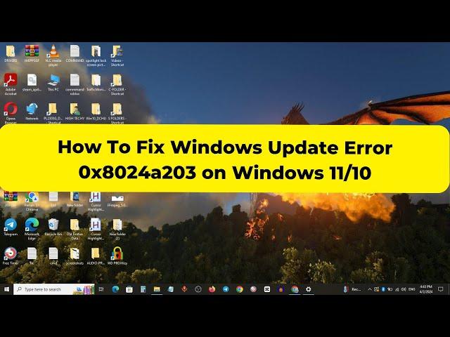 How To Fix Windows Update Error 0x8024a203 on Windows 11/10