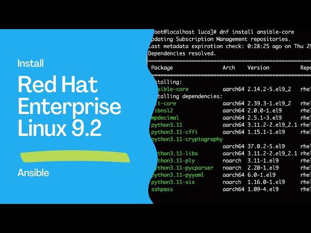 How to install Ansible in RedHat Enterprise Linux RHEL 9.2 - Ansible install