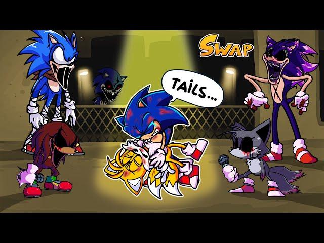 Friday Night Funkin' Sonic War But Tails Dies | Swap FNF | Speedpaint.