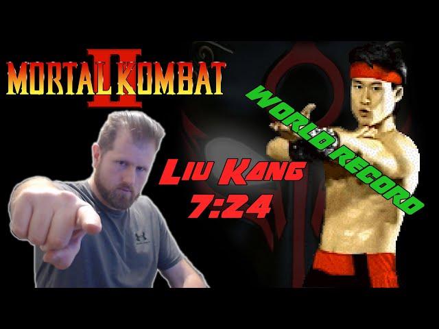 WORLD RECORD AGAIN! Mortal Kombat II Speedrun with Liu Kang in 7:24