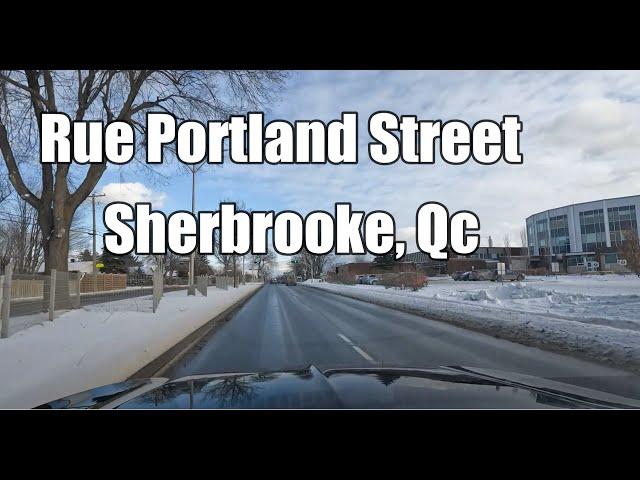 Driving Tour of Boulevard Portland in Sherbrooke, Quebec, Canada