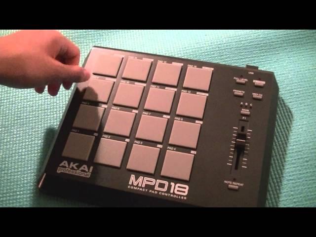 Akai MPD18 Compact Pad Controller First Look: