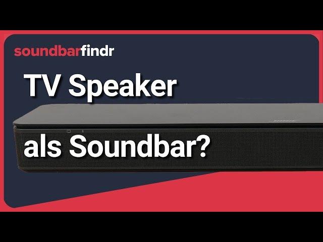 Der Bestseller unter den Mini Soundbars – Bose TV Speaker im Test