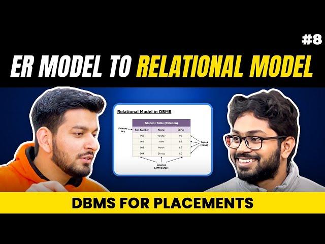 Lecture 8: Transform ER Model to Relational Model || ER-Diagram to Tables