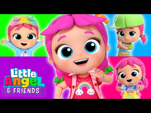 How Do Princesses Dress for School? + More Stories for Girls | @LittleAngel And Friends Kid Songs