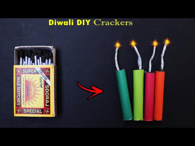 how to make crackers with matchbox | how to make bijli crackers in paper |