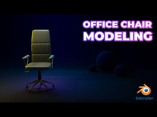 How to Model an Office Chair in Blender | Desk Chair Modelling in 10 Min | Let's Build it in Blender