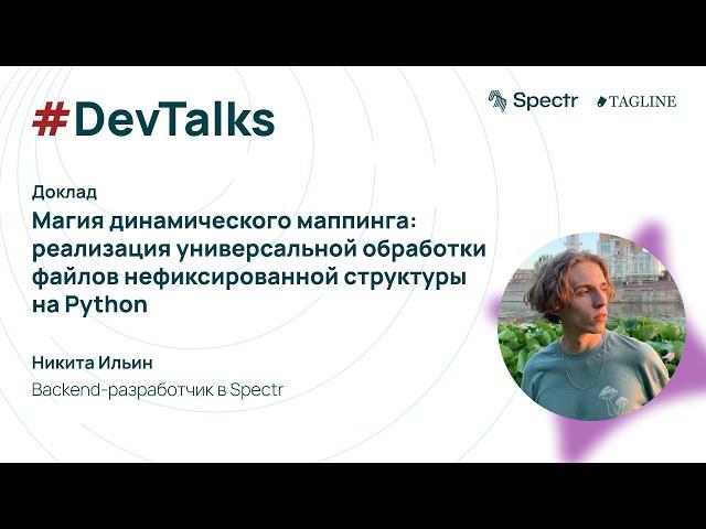 «Магия динамического маппинга» — Никита Ильин (Backend-разработчик в Spectr)