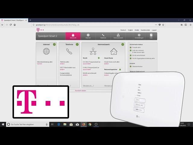 Telekom Speedport Router einrichten (mit Zugangsdaten)