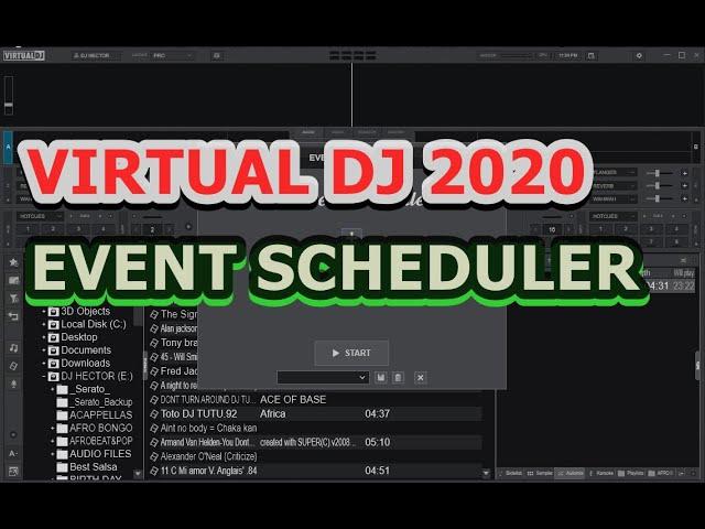 HOW TO USE EVENT SCHEDULER IN VIRTUAL DJ 2020