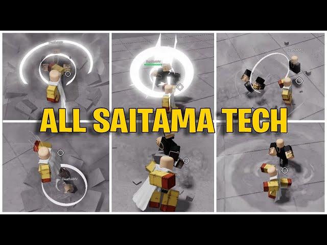 All Saitama Tech in Strongest Battlegrounds | Roblox