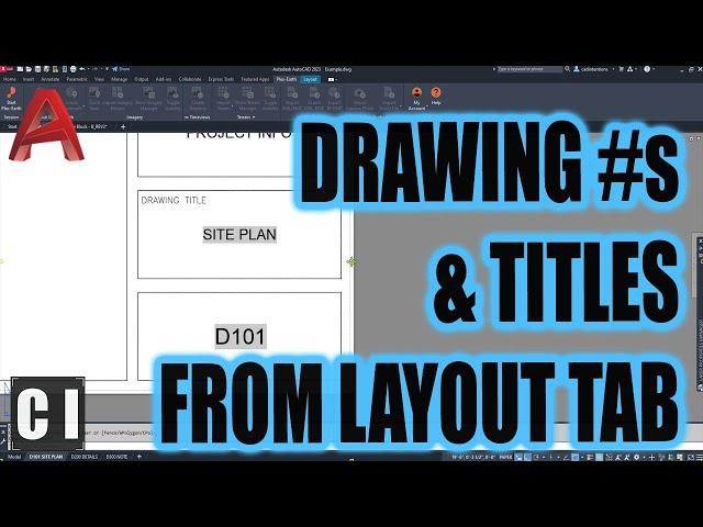 Easy AutoCAD Script To Auto Number & Name Drawings! Use Layout fields to Save Time