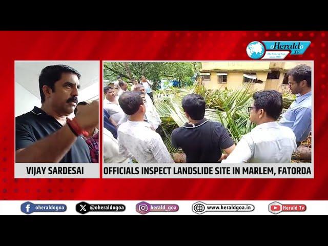 Fatorda MLA assures compensation and stabilization efforts at landslide site in Marlem, Fatorda