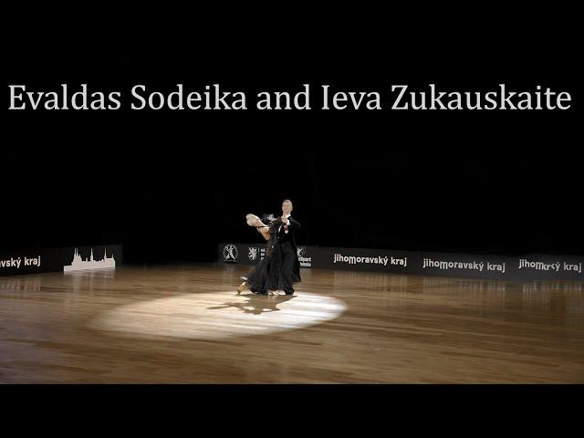 Evaldas Sodeika and Ieva Zukauskaite winner of WDSF World Championship Standard. Honor dance Foxtrot